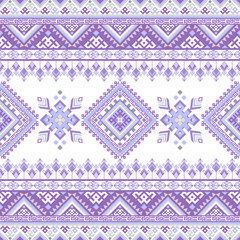 Purple Abstract Traditional geometric ethnic fabric pattern ornate elements with ethnic design for textiles, rugs, clothing, sarong, scarf, batik, wrap, embroidery, print, curtain, carpet, wallpaper