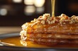 © stock.metket.com - Baklava dessert flaky layers honey drizzle nuts close up