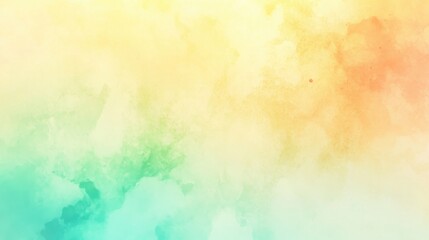 Leinwandbilder - Bright pastel gradient background transitioning from light yellow to mint green for cheerful designs and creative projects