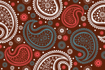 seamless pattern with paisley