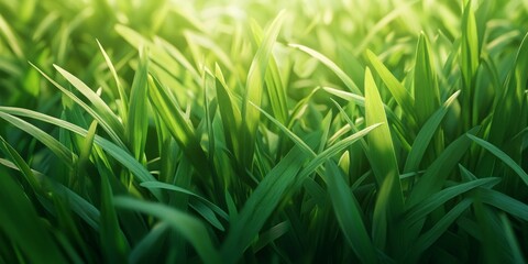 Aufkleber - Lush greenery of the grass creates a vibrant nature background, showcasing the beauty of green grass in a serene environment, perfect for projects requiring a nature background.