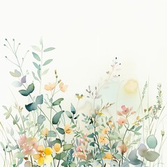 Naklejka na meble spring floral background