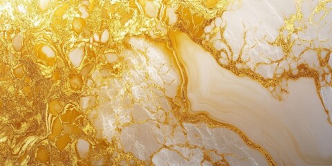 Fototapete - Abstract gold marble texture showcasing a natural marble background, emphasizing the beauty of gold in this unique gold gold marble concept. Perfect for design and artistic applications.