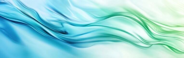 Poster - Softly blurred reflections create tranquil patterns in flowing water at dawn