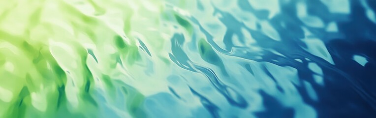Poster - Softly blurred reflections create a serene atmosphere on flowing water during a tranquil moment in nature