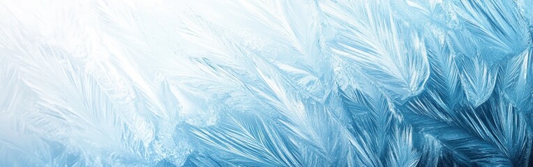 Fototapete - Intricate patterns of ice showcase natural artistry on a winter's day in a cold environment