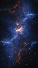 Wall Mural - starry night sky