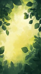 Aufkleber - Abstract portrayal of light filtering through foliage on a summer day in a serene natural setting