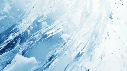 Fototapete - Intricate abstract ice patterns showcasing the beauty of frozen water in high resolution