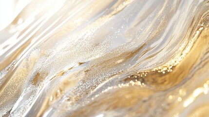 Aufkleber - Sunlight reflects on ocean waves creating a shimmering golden effect during late afternoon near the shore