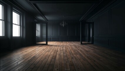 Canvas Print - empty room with floor