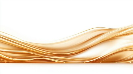 Wall Mural - Abstract Golden Waves Background.