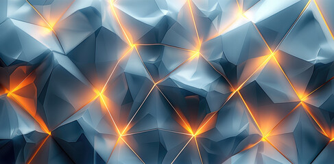 Poster - Triangular texture gradient glow strip, mobile phone wallpaper.