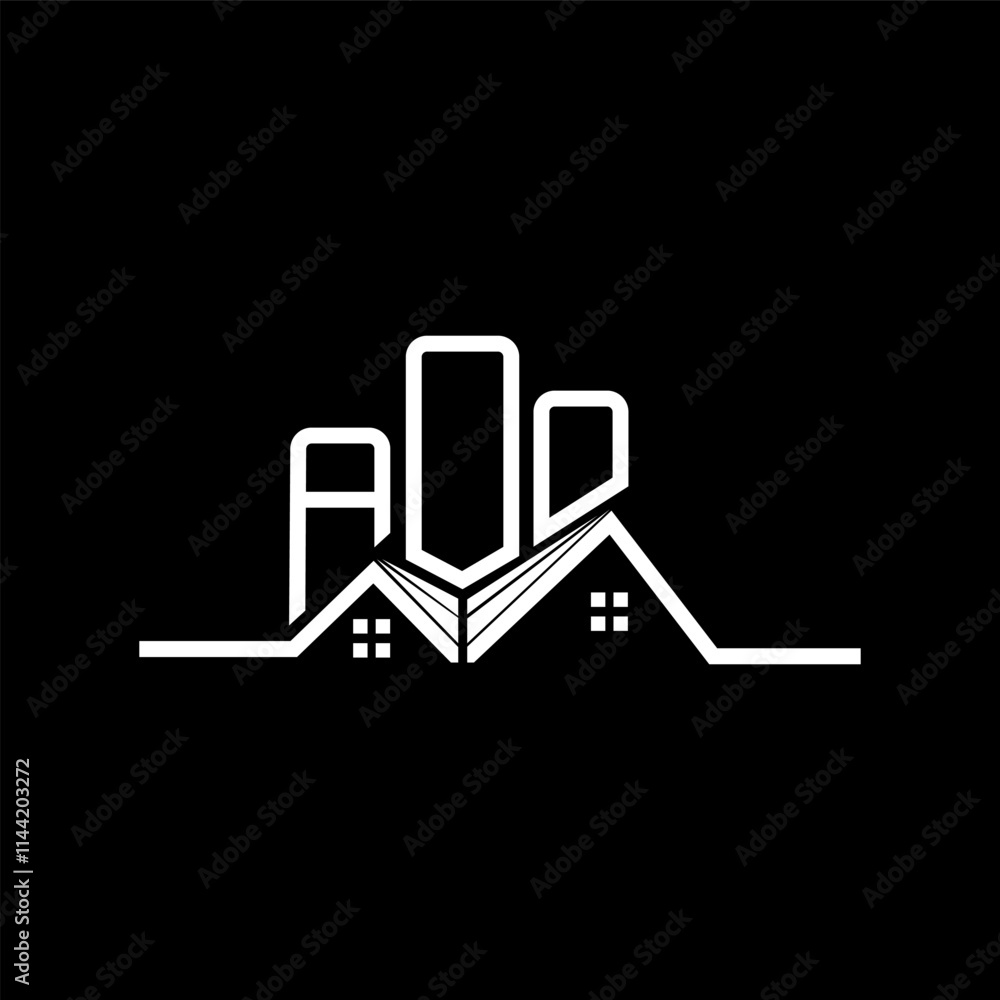 AOO Real state logo design, AOO simple and modern logo. AOO luxurious ...