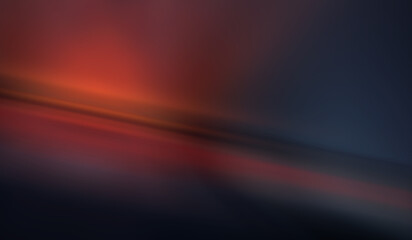 Wall Mural - empty neon studio scene, glare and rays of light.
