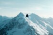 © Odin AI - Helicopter flying over snow-capped mountains during daylight in a scenic wilderness area