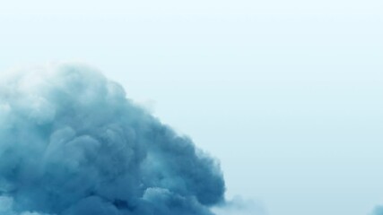 Wall Mural - passing soft cloud on blue sky. 3d rendering. passing clouds on blue sky background.