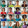 © Robert Kneschke - Bright and cheerful diverse group portraits in colorful modern business settings