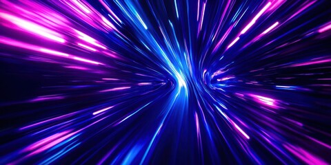 Wall Mural - purple and blue light with a spiral shape
