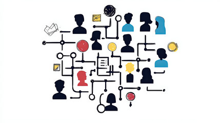 Wall Mural - vector image business
