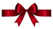 © Sahan - a red bow with a ribbon isolated on transparent white background, png