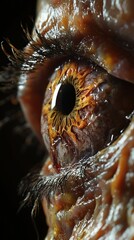 Wall Mural - Intricate details of a close-up human eye with vivid colors