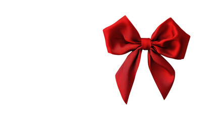 Decorative Red Ribbon Bow for Gift Wrapping and Personalized Projects.