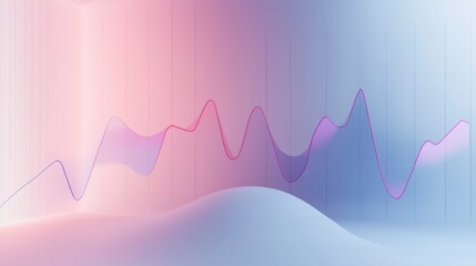 Aufkleber - Investment strategies unveiled minimalist forecast scene digital landscape graphic visualization abstract design