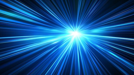 Wall Mural - a dazzling light explosion generates lifelike sun rays, with colorful glows in an abstract light eff