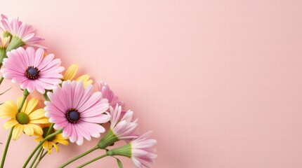 Wall Mural - Flowers for Mother's Day Present of a bouquet of pastel-colored wildflowers