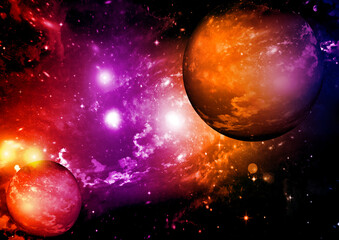 Wall Mural - galaxy in a free space.