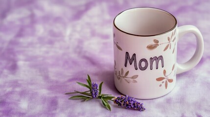 Wall Mural - Mother's Day celebration with mug cup with 