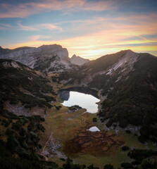 Wall Mural - Mountain Lake in the Austrian Alps