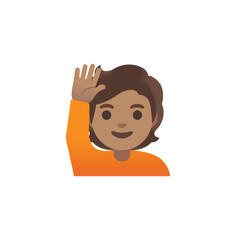 Sticker - Person Waving Emoji
