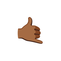 Sticker - Call Me Hand Gesture Emoji
