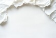 © ANUAR - Textured White Paper Background with Ripped Edges for Creative Design, Artistic Projects, and Minimalist Aesthetics in Advertising and Promotion