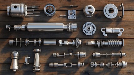 Wall Mural - A Symphony of Tools: A Visual Exploration of Precision Engineering and Mechanics