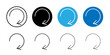 © Kajal - Refresh icon Flat outline fill set collection
