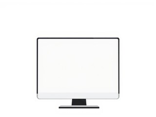 Wall Mural - computer screen with blank display showing technology concept, monitor, electronic, computer