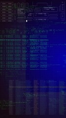 Wall Mural - programming code screen, software development. perfect for coding, it solutions, digital technology,