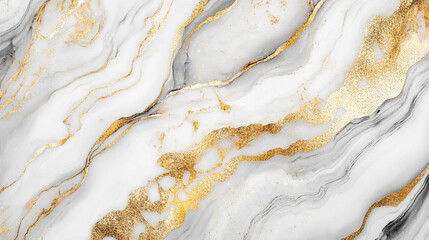Poster - Luxury white gold marble texture background design. Abstract luxury marble background. Digital art marbling texture. Gold and white colors. Premium luxury white and gold marble background.