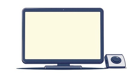 Wall Mural - Vector illustration of a modern laptop with a sleek design, isolated on a white background, white background, portable