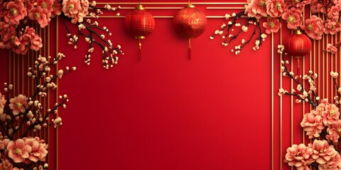 Poster - red christmas background, new year  background，abstract