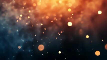 Wall Mural - Vibrant particles dance against a dark background, creating a mesmerizing display of color and light in the evening