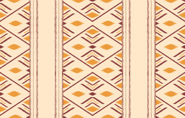 Ethnic abstract ikat art. Aztec ornament print. geometric ethnic pattern seamless  color oriental.  Design for background ,curtain, carpet, wallpaper, clothing, wrapping, Batik, vector illustration.