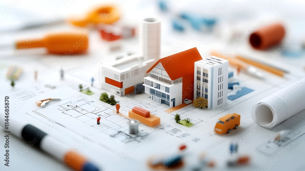 Detailed schematics blueprints and renderings of a complex data driven ...