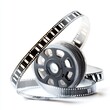 © CaptureCollabStudios - Classic film reel with film strip coiled around showcasing vintage cinema aesthetics and nostalgia