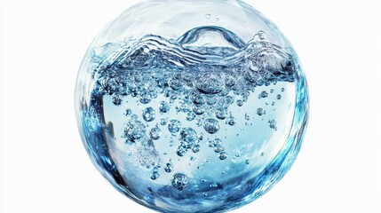 Bubble water transparent backgrounds sphere.