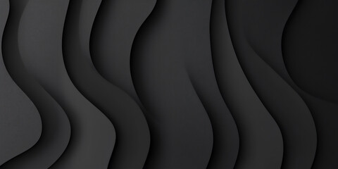 Wall Mural - geometric black background. texture of paper and layers. simple background