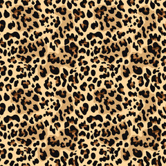 Wall Mural - 
leopard pattern seamless print skin texture, modern repeat background, fashion stylish design